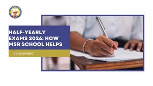 half yearly exam preparation tips CBSE Vijayawada